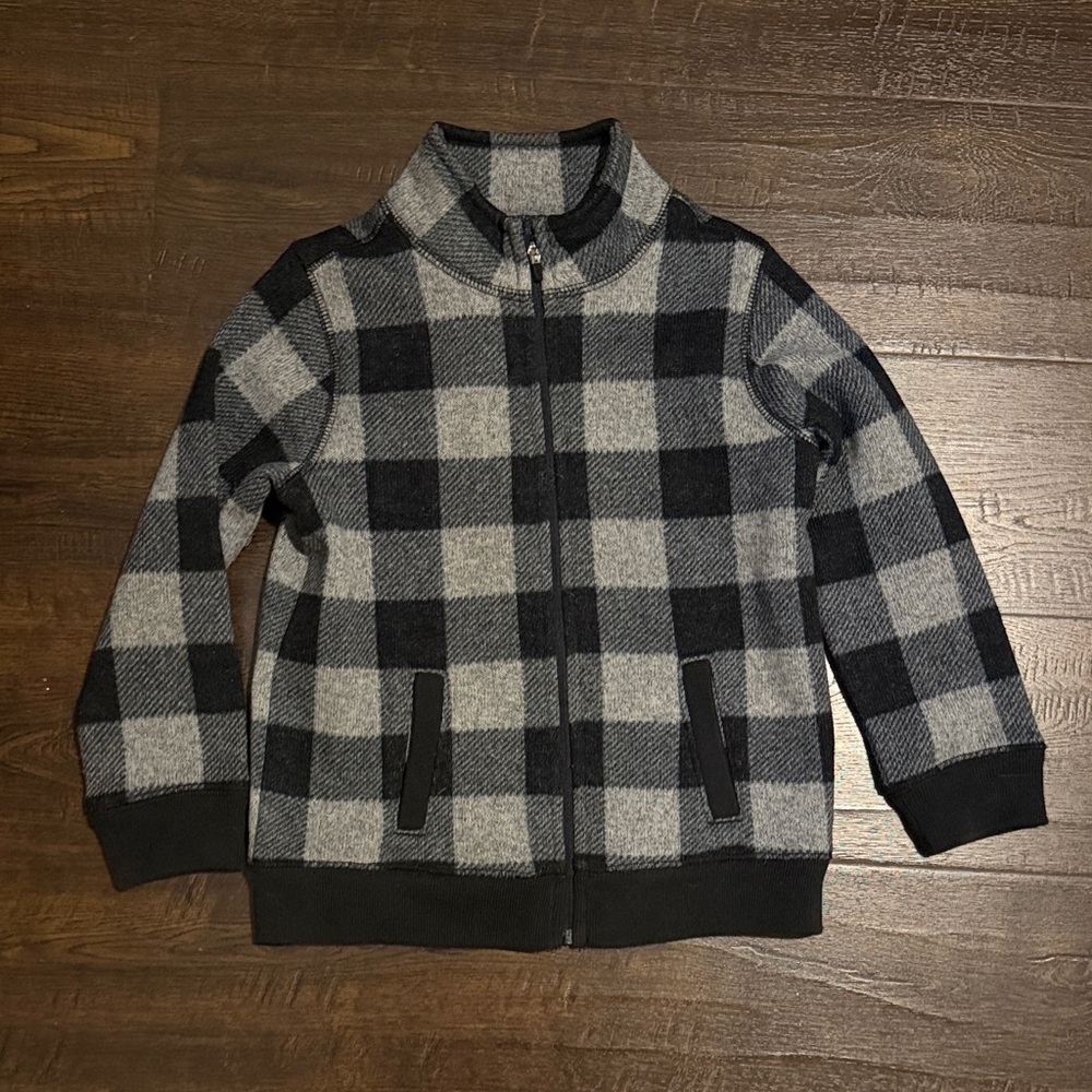 Plaid Zip-Up Jacket